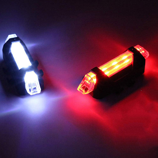 Color: OPP bagged RED WHI light - Bike Bicycle light LED Taillight