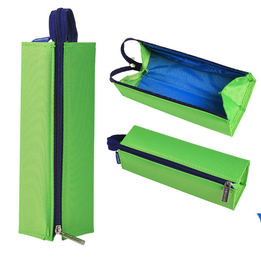 Color: Green - Large capacity female pencil case