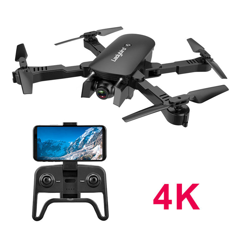 Color: 4K Black - Drone folding professional HD 4K aerial four-axis aircraft