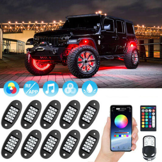 Color: Decorative lights - Automobile and Motorcycle APP Control Decorative Lights