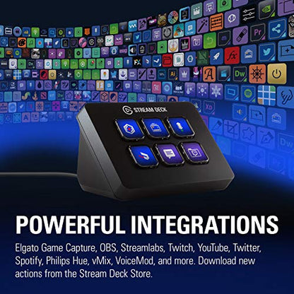 Elgato Stream Deck Classic - Live production controller with 15 customizable LCD keys and adjustable stand, trigger actions in OBS Studio, Streamlabs, Twitch, YouTube and more, works with PC/Mac