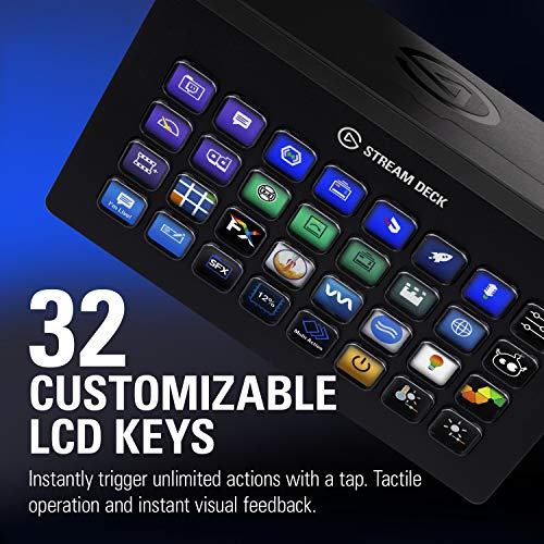 Elgato Stream Deck Classic - Live production controller with 15 customizable LCD keys and adjustable stand, trigger actions in OBS Studio, Streamlabs, Twitch, YouTube and more, works with PC/Mac