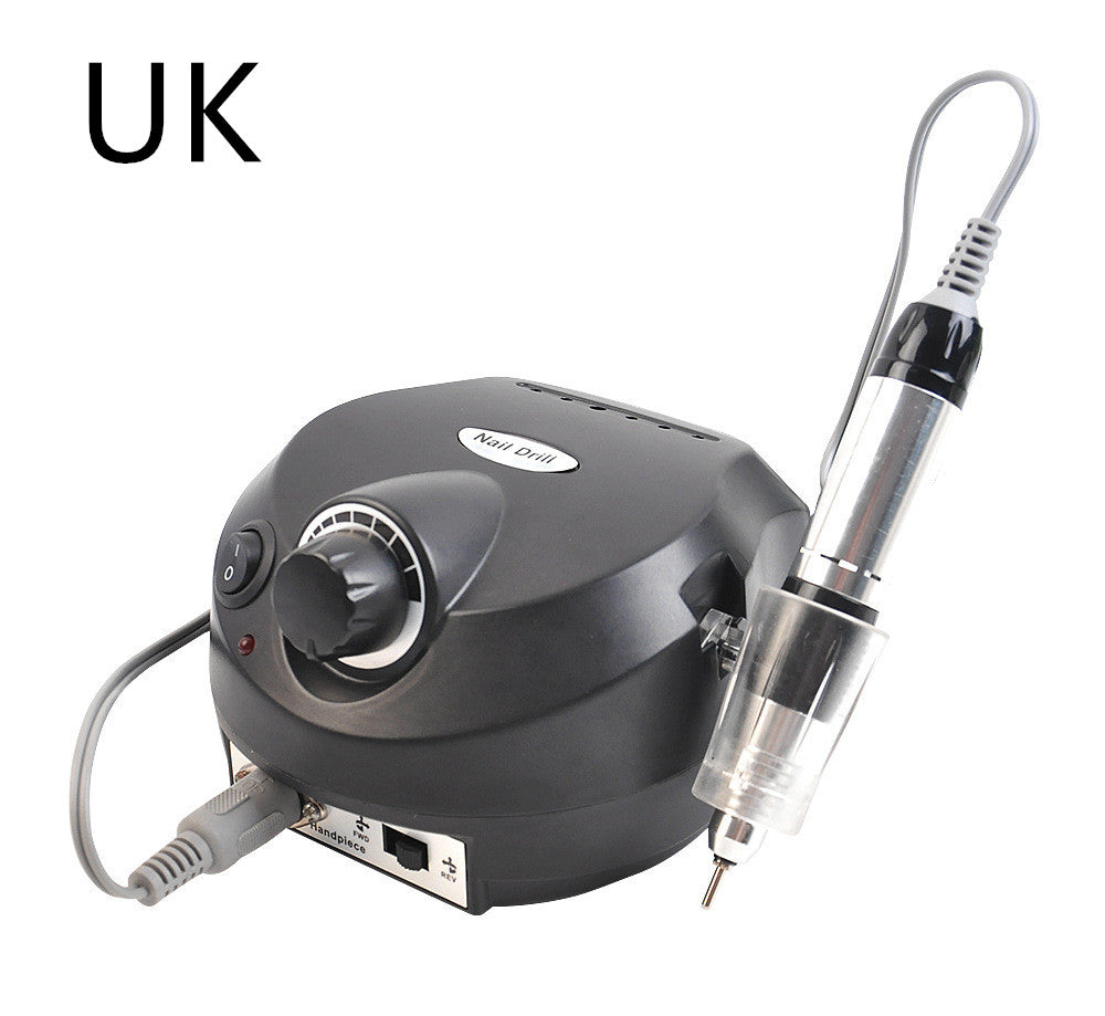 Color: Black, Model: UK - Nail electric grinding machine