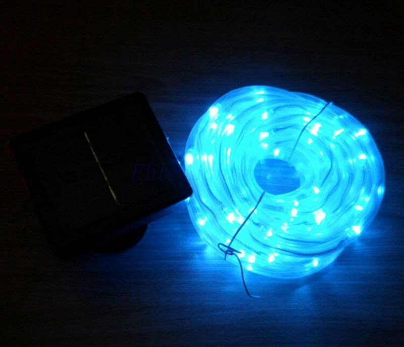 Color: Blue12M - Solar tube lamp string LED copper wire