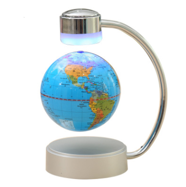 Color: Blue2, Size: 6 inches - 8 inch globe magnetic suspension office decoration company gift novelty creative birthday gift