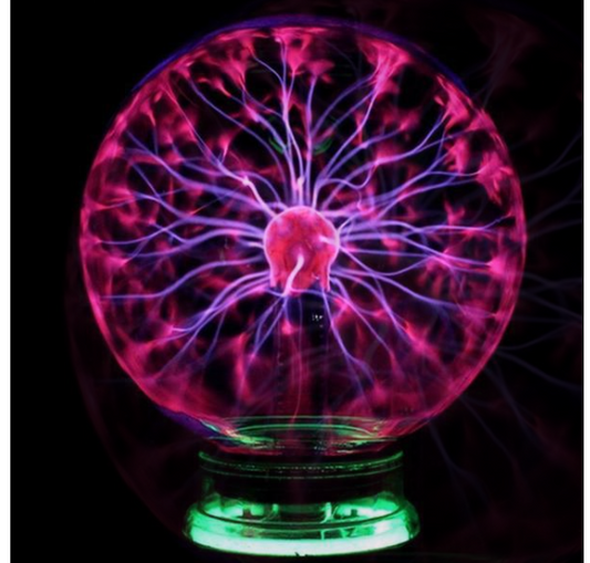 Color: Red light, Size: 4in - Plasma Lightning Ball Electronic Magic Light Electrostatic Induction Ball Magic Ball With Music 4 Inch 5 Inch  6 Inch