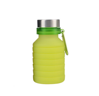 Large capacity 550ml outdoor sports bottle Mountaineering travel portable silicone folding cup