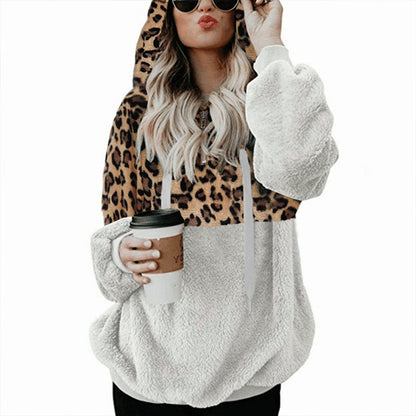 Color: White, Size: 5XL - Ladies'plush Hoodie