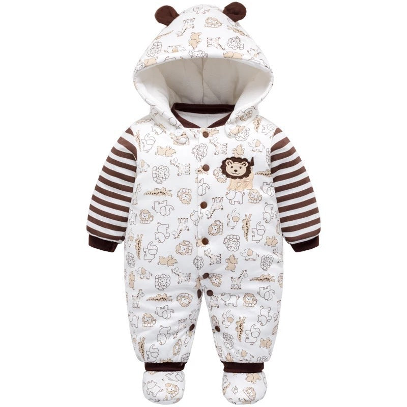 Color: 16 stytle, Size: 12m - The baby thickens the onesie