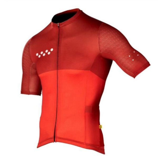 Color: Red, Size: 4XL - The pedla LunaAIR Cycling Jersey men 2021 New Air mesh shor