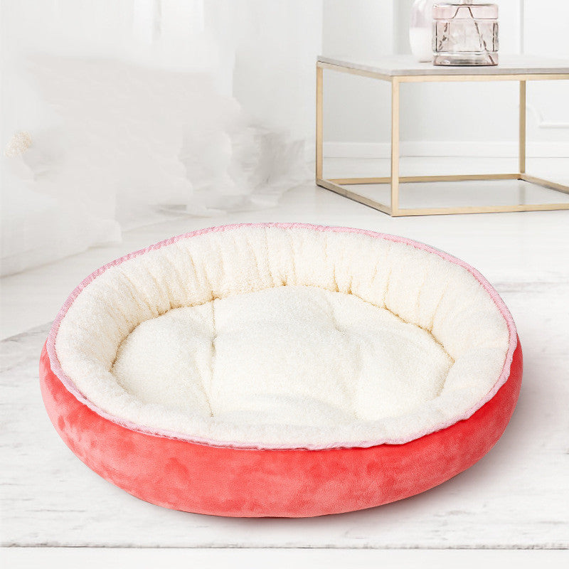 Color: Watermelon red, Size: M - Dog mattress dog mattress