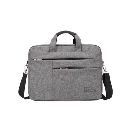 Color: Dark grey, Size: 13 - Business men's laptop bag large capacity briefcasemillet single shoulder bag inner bag