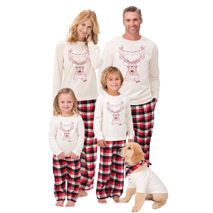 Color: Adult male, Size: XL - Christmas plaid parent-child