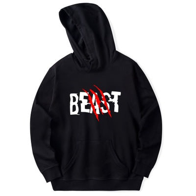 Color: Black A, Size: XL - Printed hoodie hoodie