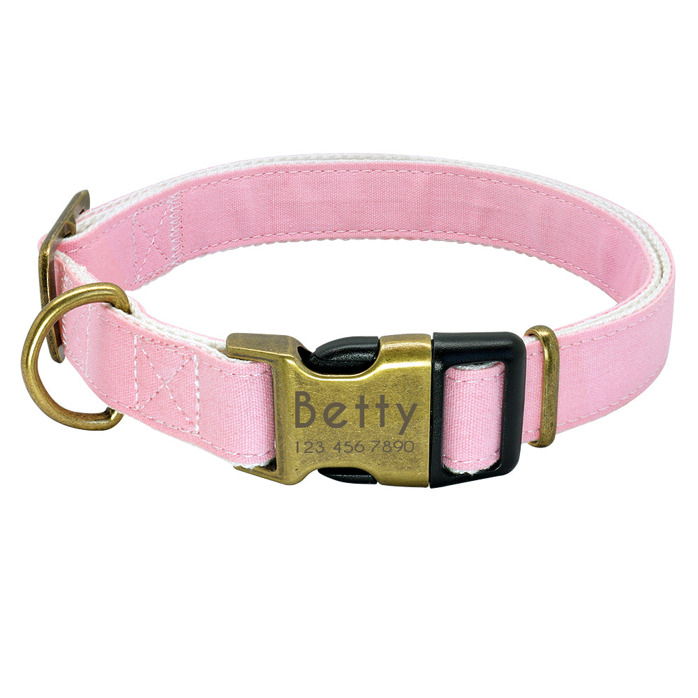 Color: Pink, Size: M - Pet products luminous collar at night