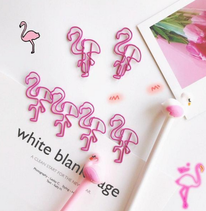 Style: Flamingo, Quantity: 4pcs - Flamingo/Pig Bookmark