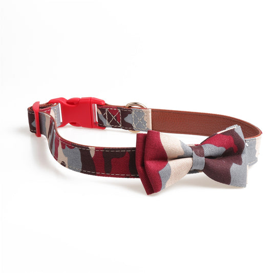 Color: Color, Size: M - Bowknot traction collar