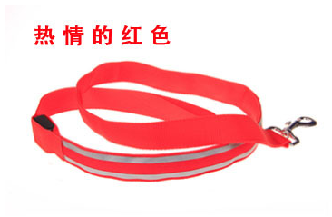 LED fiber optic reflective rope