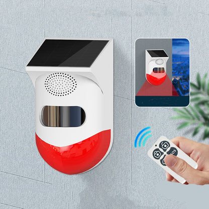 Style: Remote control board - Human Body Infrared Sensing Remote Control Solar Alarm