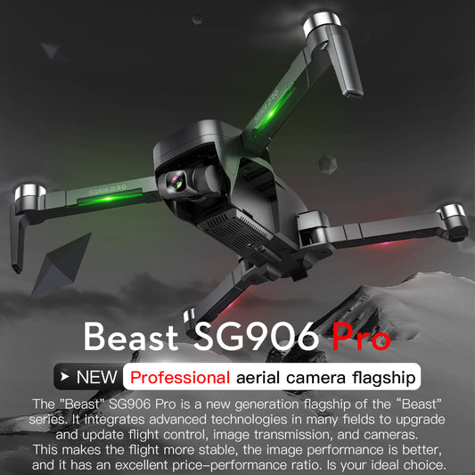 Quantity: Q2 batteries - SG906PRO folding dual GPS drone 4K HD image transmission two-axis mechanical self-stabilizing gimbal professional aerial photography