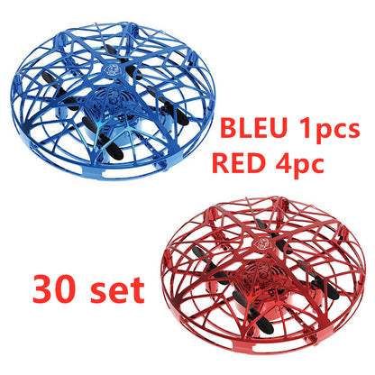 Color: 30 set - Flying Helicopter Mini Drone UFO RC Drone Infraed Induction Aircraft