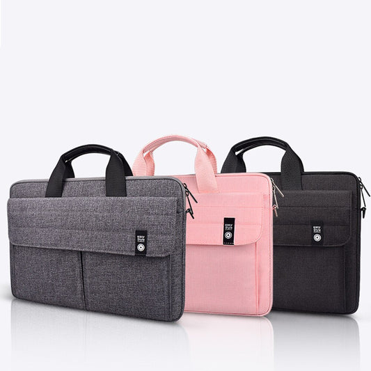 Color: Black, Style: B, Size: 13.3 inch - Portable laptop computer bag shoulder briefcase