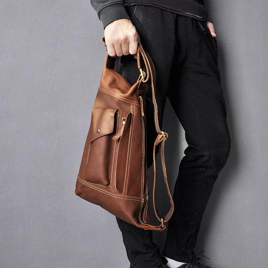 Retro Men's 10 Inch Tablet Computer Shoulder Diagonal Bag