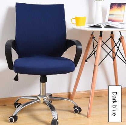 Color: Dark blue, Size: S - Office computer chair cover