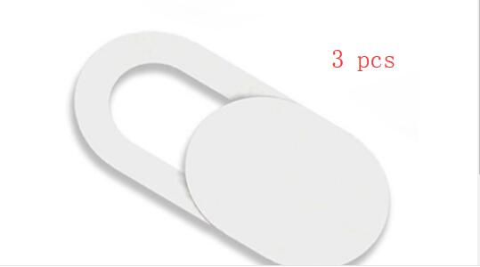 Color: 3pcs White - Plastic camera screen, laptop tablet computer mobile phone anti hacker peeping protection cover