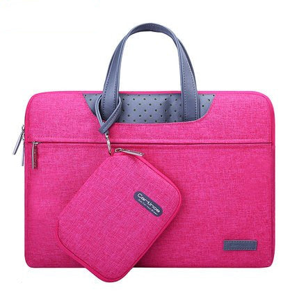 Color: Rose Red, Size: 12inches - Compatible With Apple, Business Laptop Bag 12 13 14 15 15.6 Inch Computer Sleeve Bag For Macbook Air Pro 13 15 Bags Men Women Handbag Small Pouch