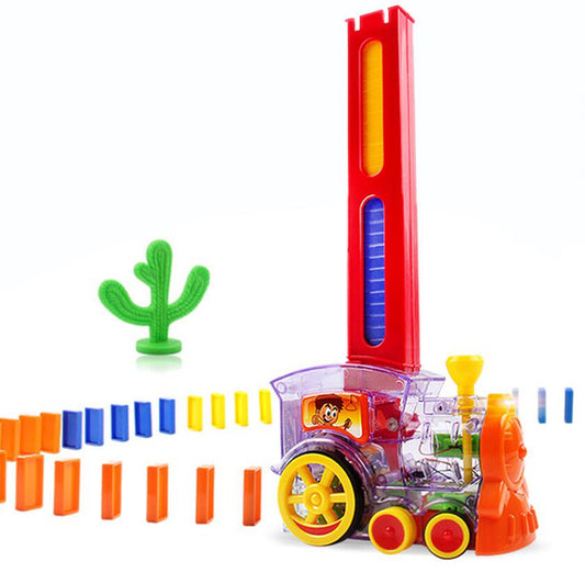 style: Without Box - Domino dominoes electric Thomas little train blocks, Puzzle Children Toys