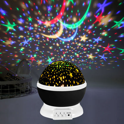 Style: White Light, Color: Black - Rotate The Romantic Sky Projector