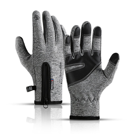 Color: Grey, Size: L - Ridding gloves