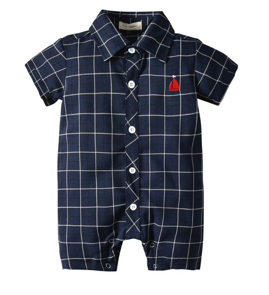 Color: Dark Blue, Size: 90cm-Short, Style:  - European and American children's clothing