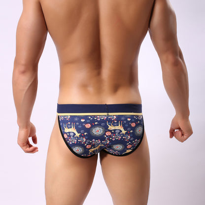 Howe ray christmas colorful elk men's briefs