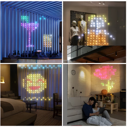 Smart Bluetooth App Control RGB Curtain Lights LED Color Changing Fairy Light DIY Picture Window Christmas Wedding Bedroom Decor