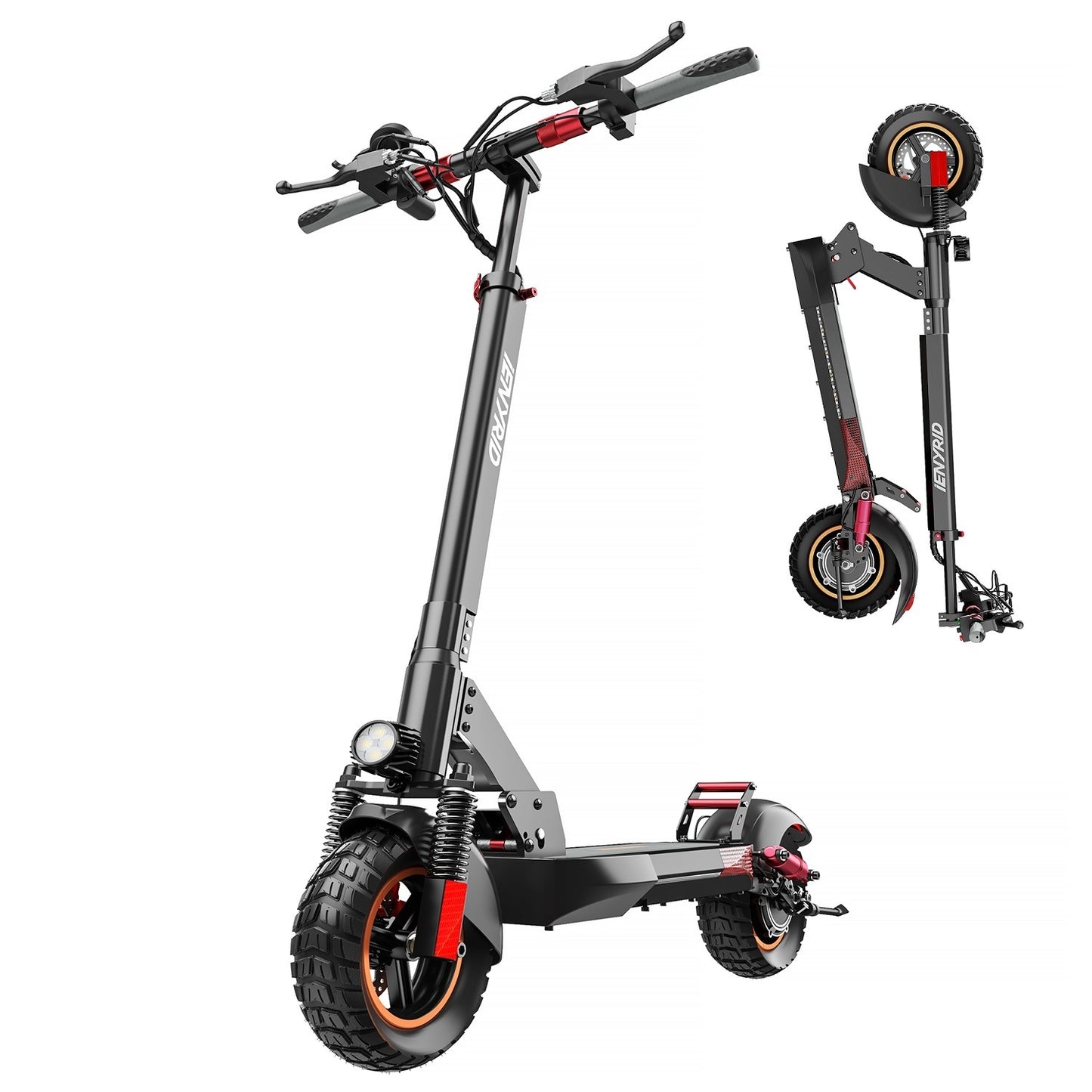 IE-M4PROS Electric Scooter 600W 48V 10AH Folding E-Scooter 10Inch Tire 150KG Load Aluminum Alloy Electric Scooter