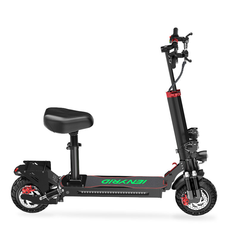 IE-ES10 Electric Scooter 2000W Motor 48V 20AH Off Road Folding E-Scooter 10 Inches Fast Adult Electric Scooter With Seat