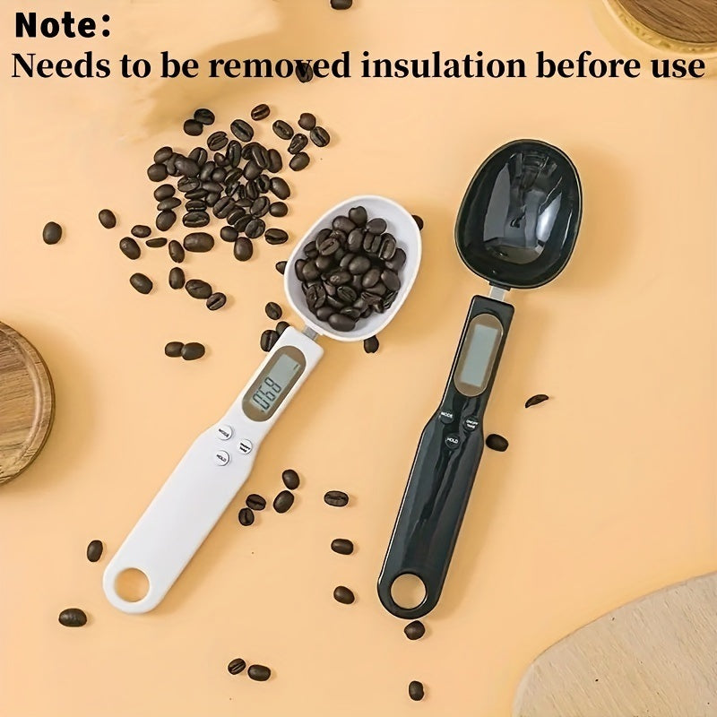 Electronic Kitchen Scale; 0.1g-500g LCD Display Digital Weight Measuring Spoon; Kitchen Tool (Button Battery Version Cannot Be Charged) Outdoor Home Kitchen Accessories