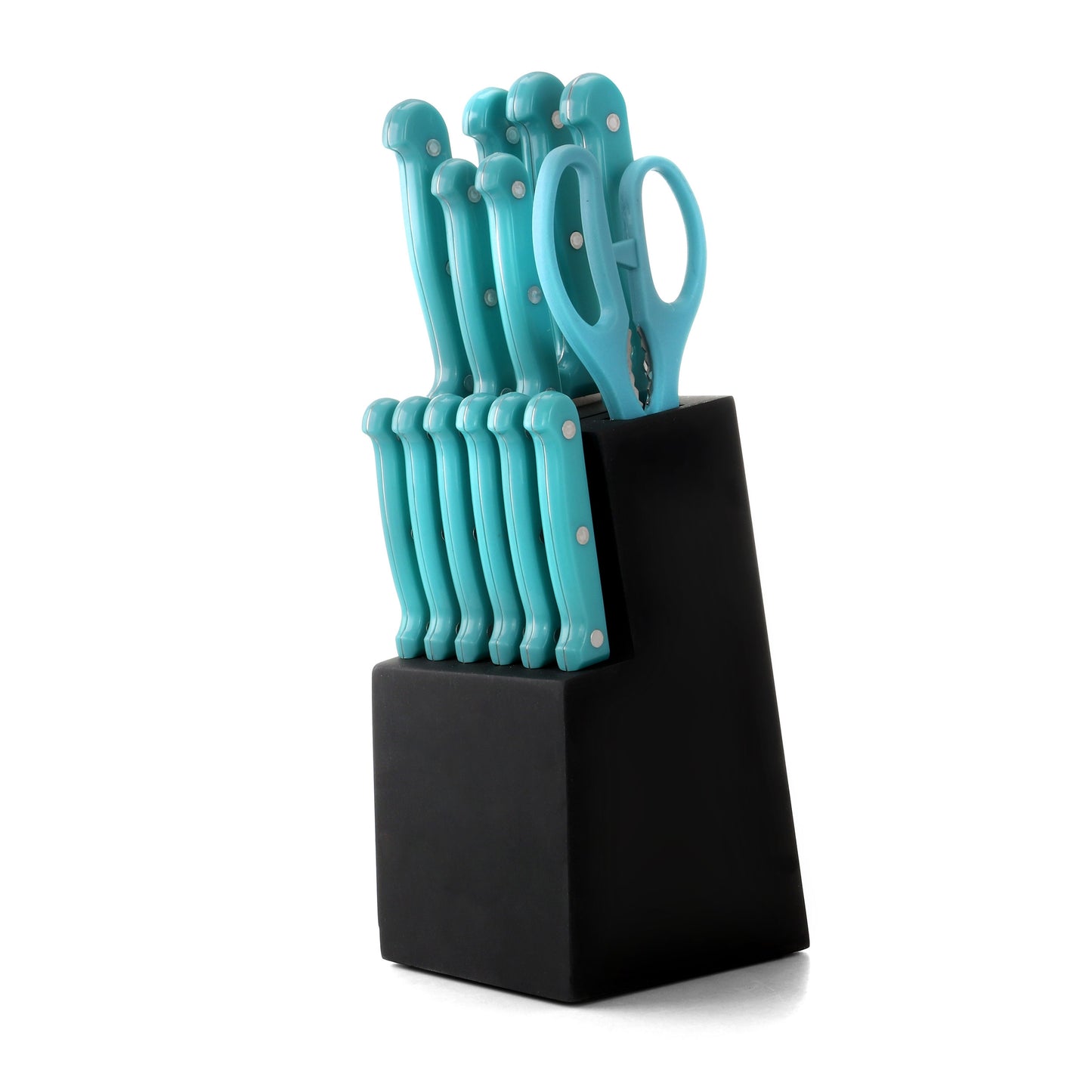 MegaChef 14 Piece Cutlery Set in Teal