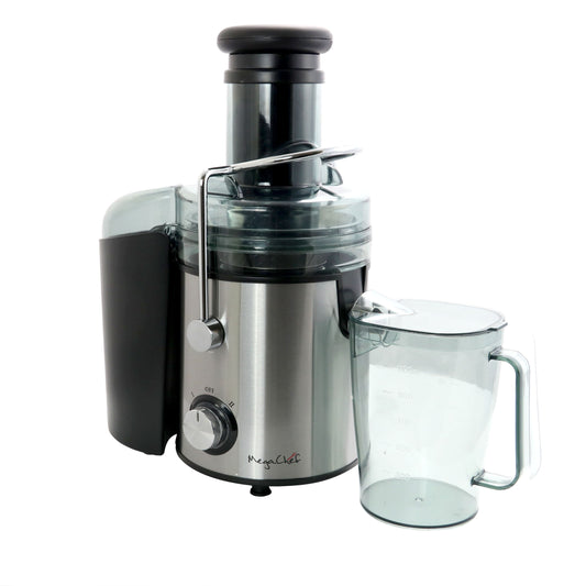 MegaChef Wide Mouth Juice Extractor, Juice Machine with Dual Speed Centrifugal Juicer, Stainless Steel Juicers Easy to Clean