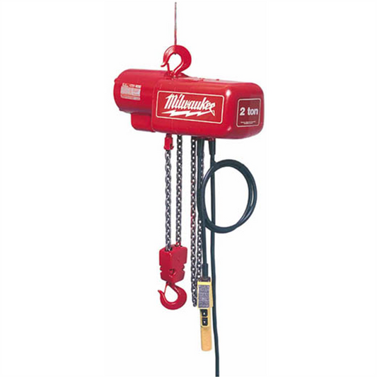 1-ton electric 10 ft. lift height chain hoist