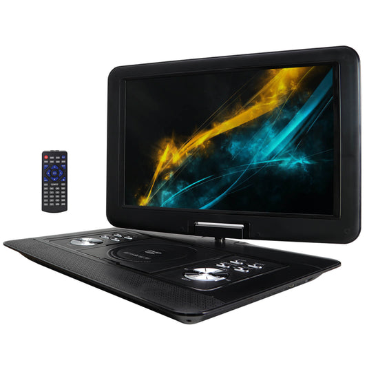 Trexonic 15.4 Inch Portable DVD Player with TFT-LCD Screen and USB/SD/AV Inputs