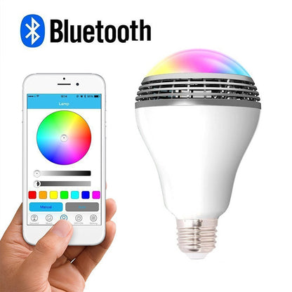 Smart Ampoule E27 LED RGB Lumire Sans Fil Musique LED Lampe Bluetooth Changement de Couleur Ampoule App Contrle Android IOS Smartphone