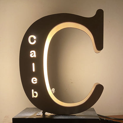 style: Letter lamp height290, Electrical outlet: USB - Personalized Custom Letter Lamp English Name Lamp