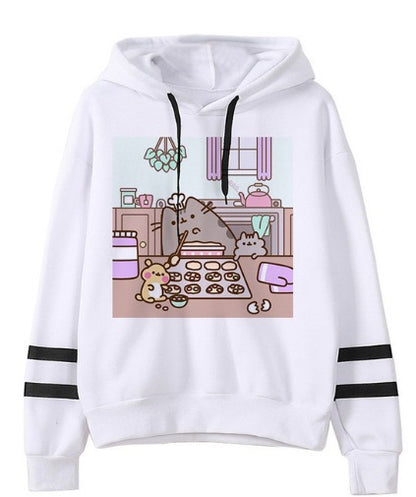 style: F, Size: XL - Fleece Hoodie Loose Casual Hoodie