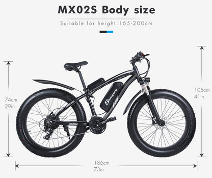 Shengmilo Electric Bike 1000W Ebike  Mountain Bike